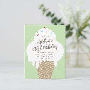 Invitation d'anniversaire pour enfants à petit bud