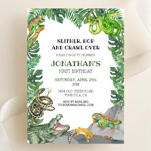 Invitation d'anniversaire pour enfants Animaux Rep