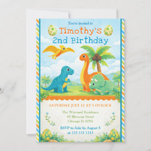 Invitation d'anniversaire pour enfants avec des am