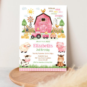 Invitation d'anniversaire pour enfants avec des an