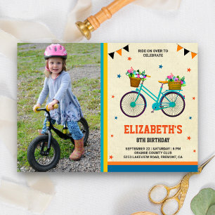 Invitation d'anniversaire pour enfants avec photo