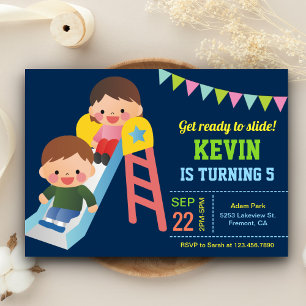 Invitation d'anniversaire pour enfants avec un tob