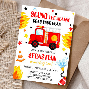 Invitation d'anniversaire pour enfants camion de p
