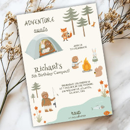 Invitation d'anniversaire pour enfants dans l'ambi