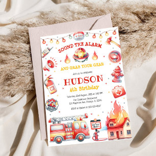 Invitation d'anniversaire pour enfants de camion d