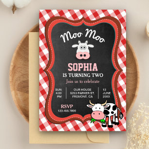 Invitation d'anniversaire pour enfants de la ferme