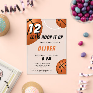 Invitation d'anniversaire pour enfants de sports d