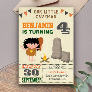 Invitation d'anniversaire pour enfants hommes des 
