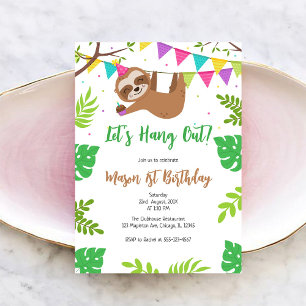 Invitation d'anniversaire pour enfants Let's Hang