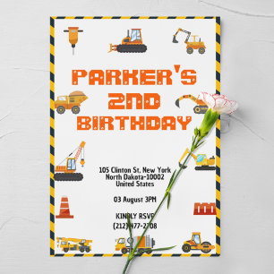 Invitation d'anniversaire pour enfants sur le thèm