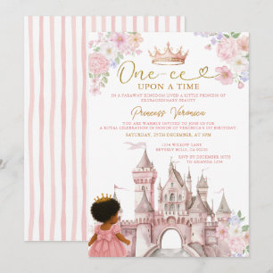 Invitation d'anniversaire pour fille afro-américai