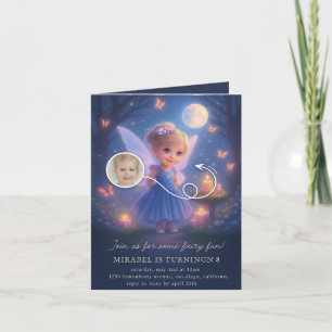 Invitation d'anniversaire pour fille de Jardin de 