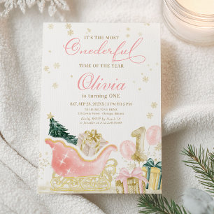 Invitation d'anniversaire pour fille Onederland Hi