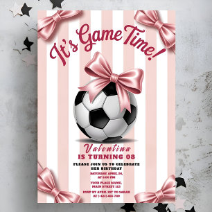 Invitation d'anniversaire pour fille pour un match