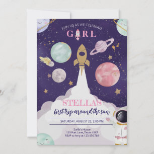 Invitation d'anniversaire pour filles sur le thème
