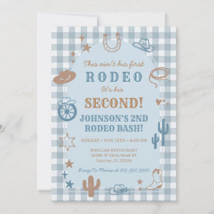 Invitation d'anniversaire pour garçon au deuxième