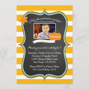 Invitation d'anniversaire pour la petite Citrouill