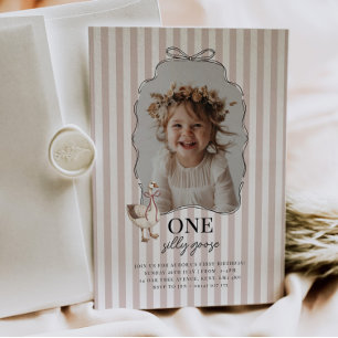 Invitation d'anniversaire pour la première année d