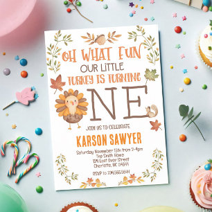 Invitation d'anniversaire pour la première fête de