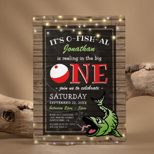 Invitation d'anniversaire pour la première pêche