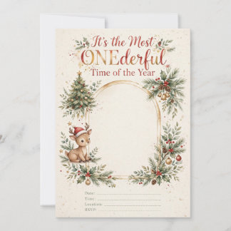 Invitation d'anniversaire pour le 1er Noël le plus