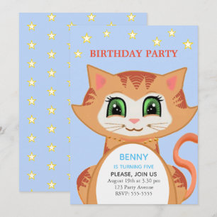 Invitation d'anniversaire pour le 5ème garçon au t