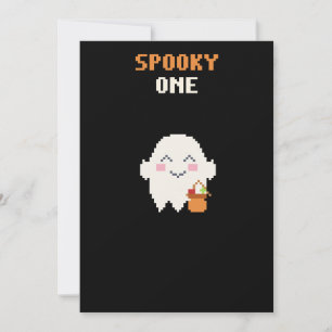 Invitation d'anniversaire pour le Spooky One Pixel