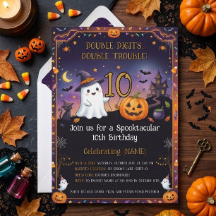 Invitation d'anniversaire pour les 10 ans d'Hallow