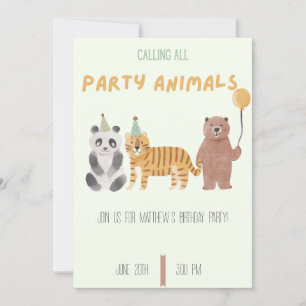 Invitation d'anniversaire pour les amateurs d'anim