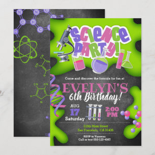 Invitation d'anniversaire pour les filles