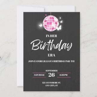 Invitation d'anniversaire pour les filles