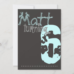 Invitation d'anniversaire pour les garçons et les