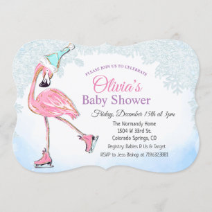 Invitation d'anniversaire pour patinage sur glace