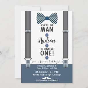 Invitation d'anniversaire pour petit garçon gentle