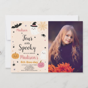 Invitation d'anniversaire pour quatre enfants éffr