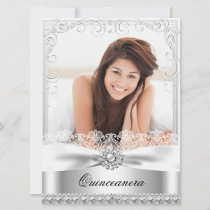 Invitation d'anniversaire pour Quinceañera de Silv
