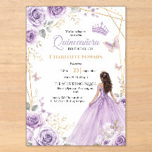 Invitation d'anniversaire pour Quinceanera, Mis Qu