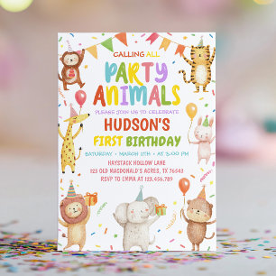 Invitation d'anniversaire pour tous les fêtards
