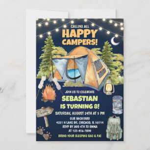 Invitation d'anniversaire pour tous les joyeux cam