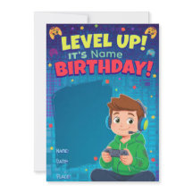 Invitation d'anniversaire pour un adolescent joueu