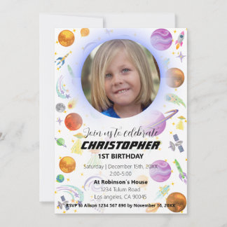 Invitation d'anniversaire pour un voyage dans l'es