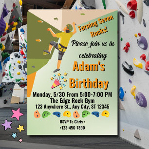 Invitation d'anniversaire pour une aventure au gym