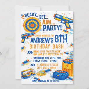 Invitation d'anniversaire pour une bataille de Ner