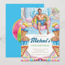 Invitation d'anniversaire pour une fête adolescent