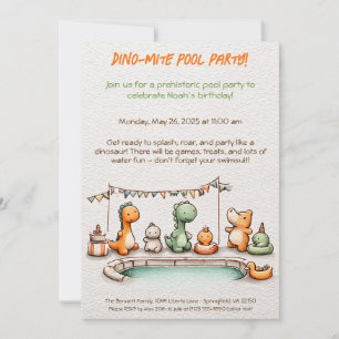 Invitation d'anniversaire pour une fête au bord de