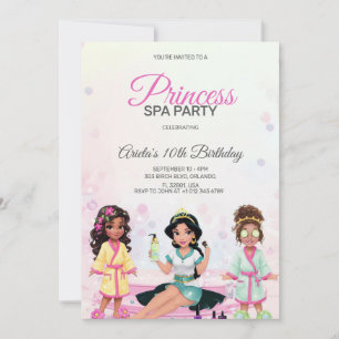 Invitation d'anniversaire pour une fête de princes