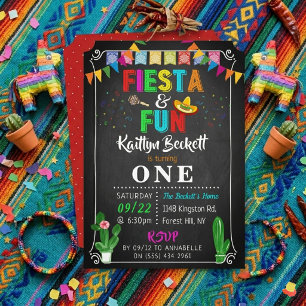 Invitation d'anniversaire pour une Fiesta mexicain