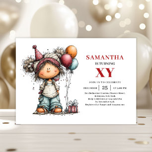 Invitation d'anniversaire pour une jolie fille Idé