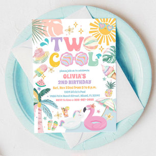 Invitation d'anniversaire pour une piscine super c