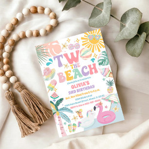 Invitation d'anniversaire pour une plage tropicale